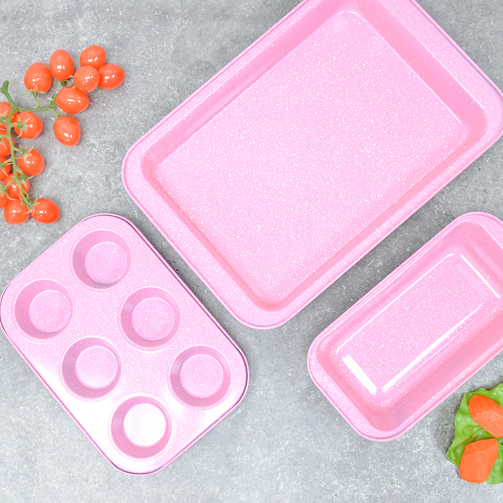 Набор форм для выпечки, 3шт в наборе (38*25*6см, 25,5*13*6см, 26*18*3см) 715г