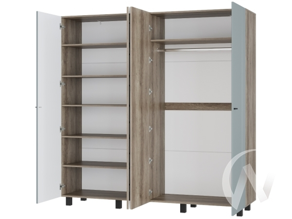 Шкаф 4-х створчатый ШК-13 МС Олива (Дуб каньон/MF11)