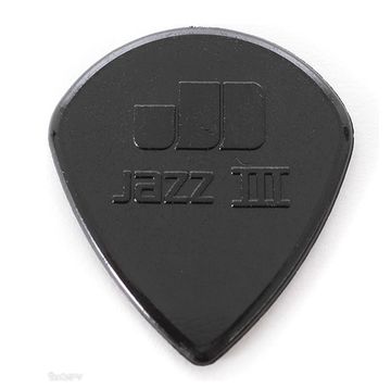 Медиаторы 6шт, 1,38мм, черные, Dunlop 47P3S Nylon Jazz III