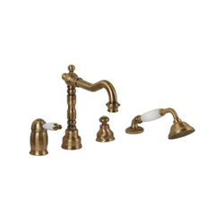 Смеситель термостатический на борт ванны 4 отв. Migliore Oxford ML.OXF-6358.BI.BR бронза