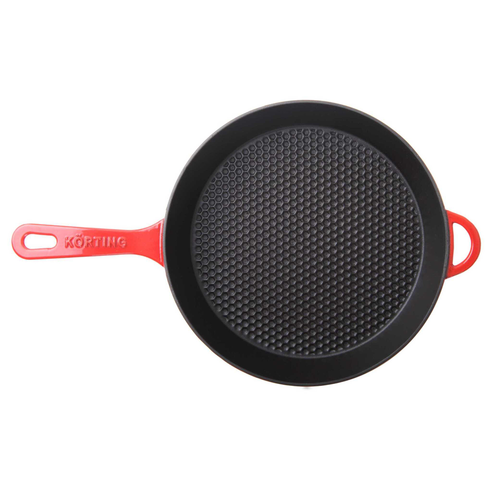 Чугунная сковорода с крышкой Korting K 1228 R фото 3