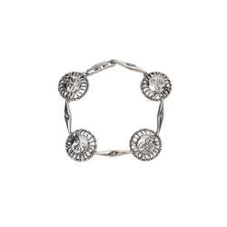 "Птат" браслет в серебряном покрытии из коллекции "Ра" от Jenavi с замком пряжка