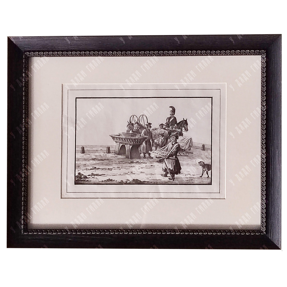 Александров П. А. (1798-1832) Извозчик и торговец хлебом. Литография 1823 г.