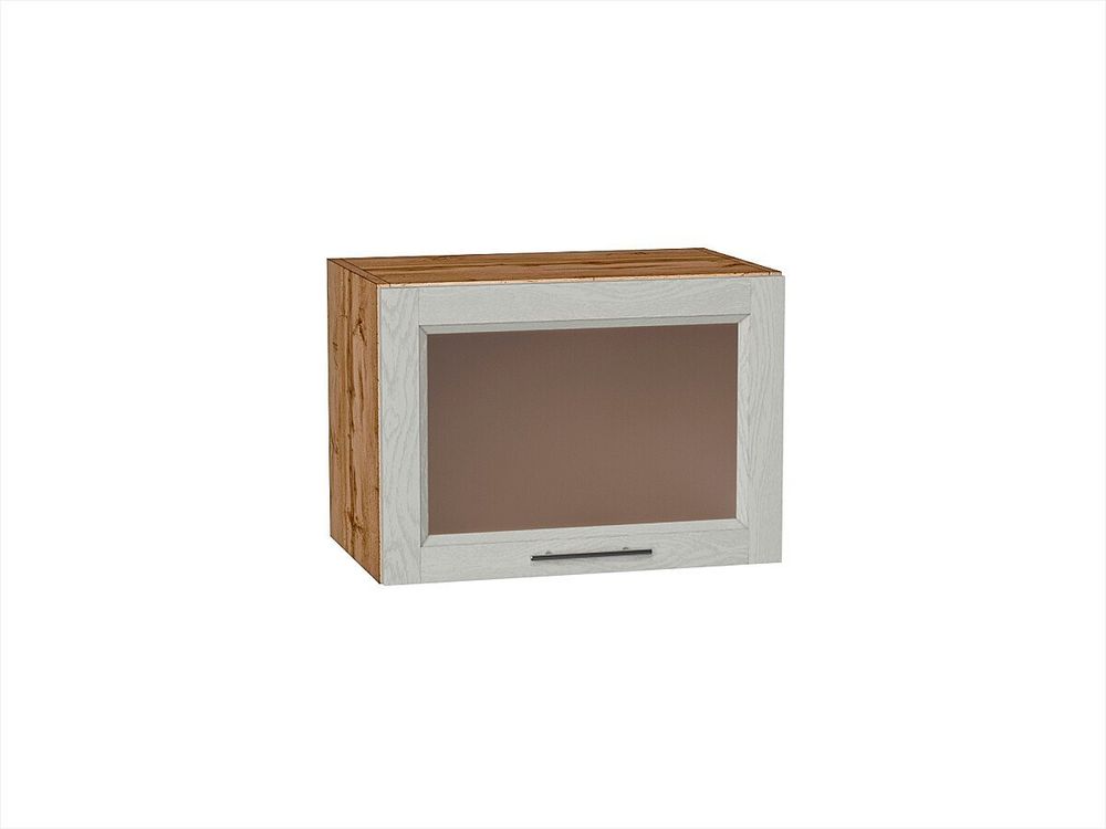 Шкаф верхний горизонтальный остекленный Сканди