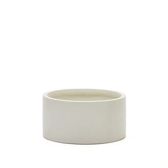 Кашпо Aiguablava, Ø62х30 см, белый цемент