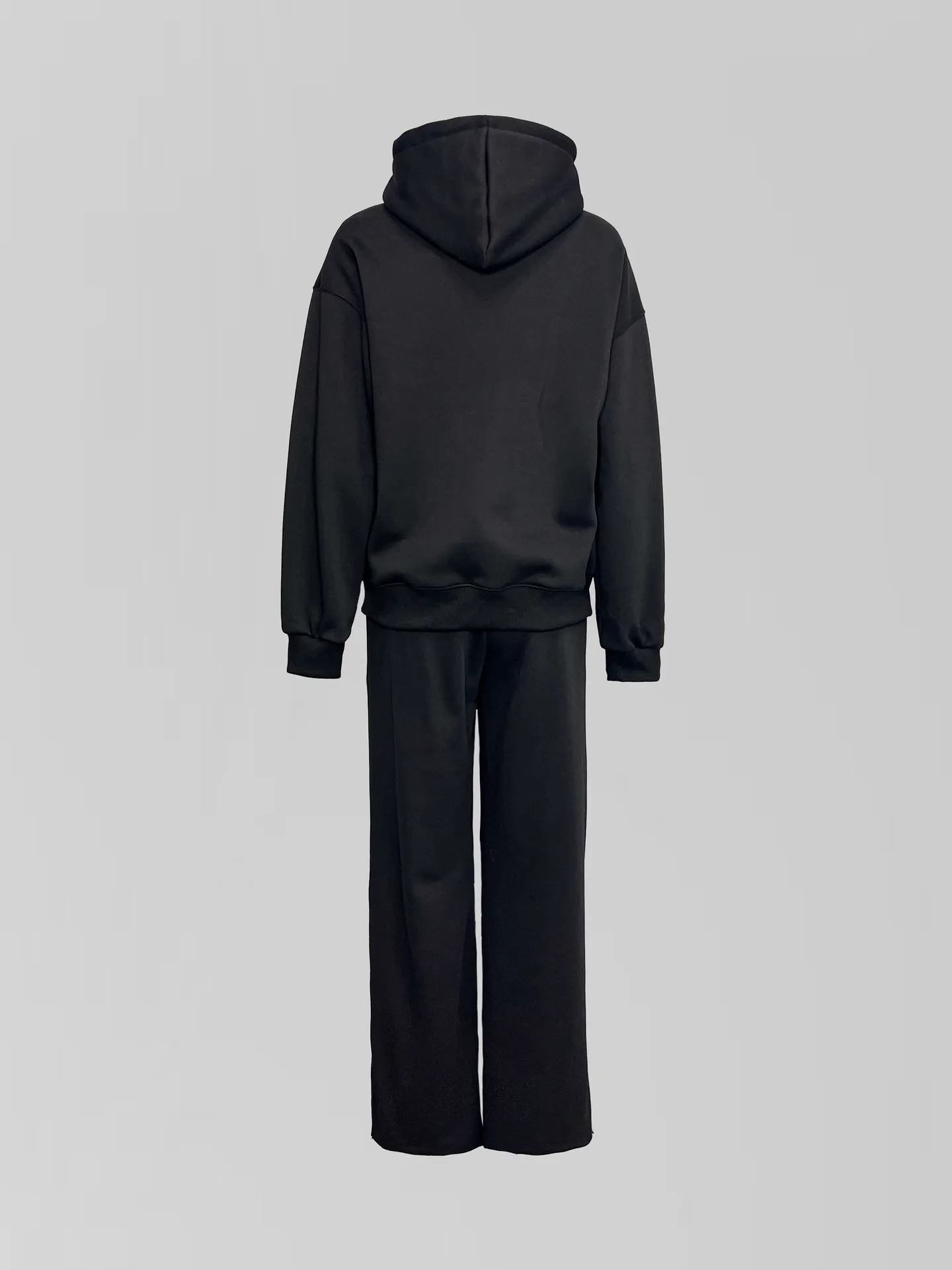 Спортивный костюм-тройка 23367 из зип-кофты, прямых штанов на кулиске и жилета