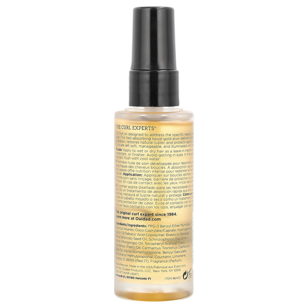 Ouidad, Mongongo Oil Multi-Use Curl Treatment, для всех типов локонов, 50 мл (1,7 жидк. унц.)