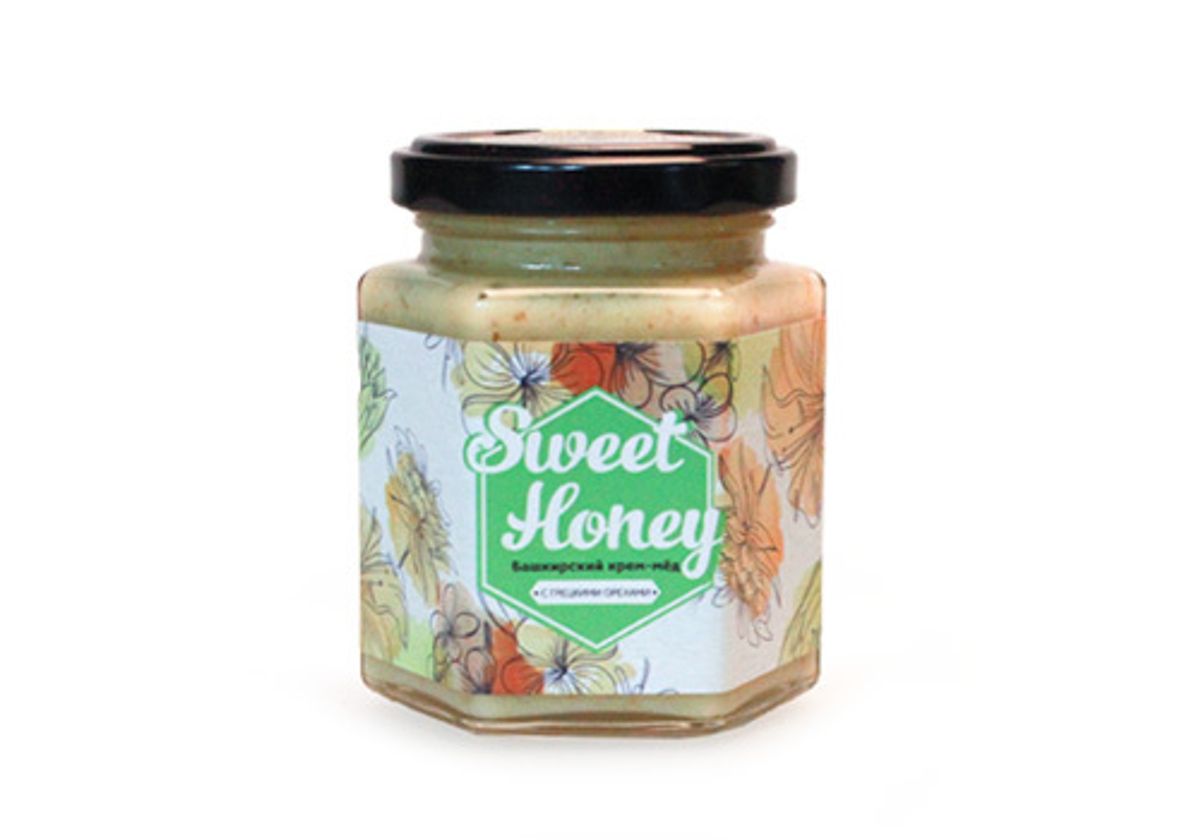 Крем-мед с грецким орехом Sweet Honey, 230г