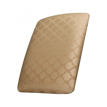 Банкетка "Римская" 350х490 дуб бежевый/коричневая патина/жаккард вензель бежевый РБК49ЛБ