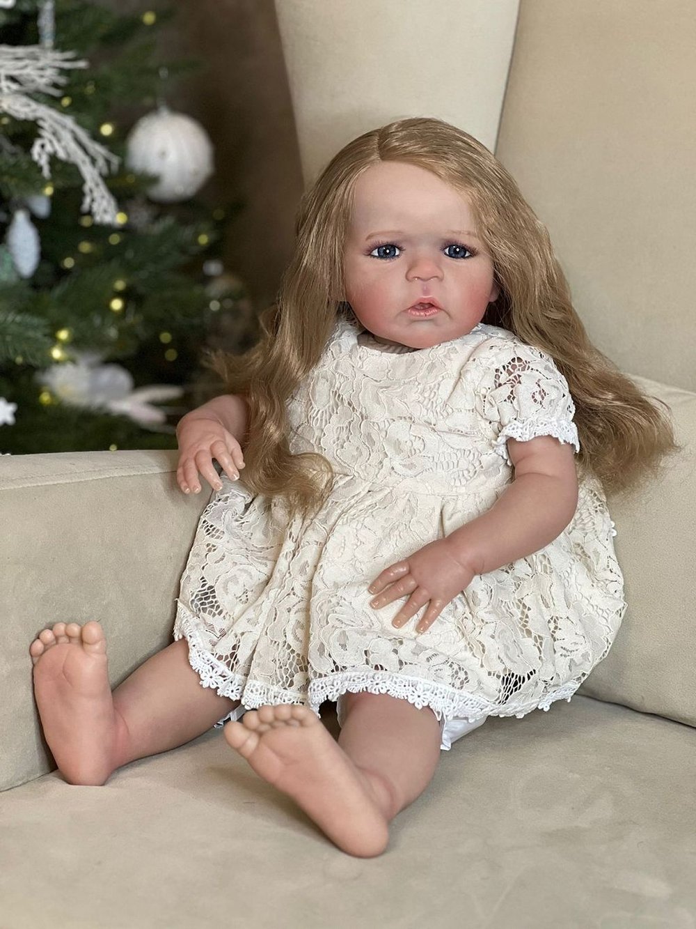 Кукла Реборн мягконабивная 60см в пакете (FA-609)