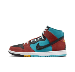 Кроссовки Nike x Di'orr Greenwood SB Dunk Hi Decon QS 'Turquoise Blue Red' FQ1775-400