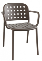 Кресло пластиковое Papatya Bomonti-K, тортора