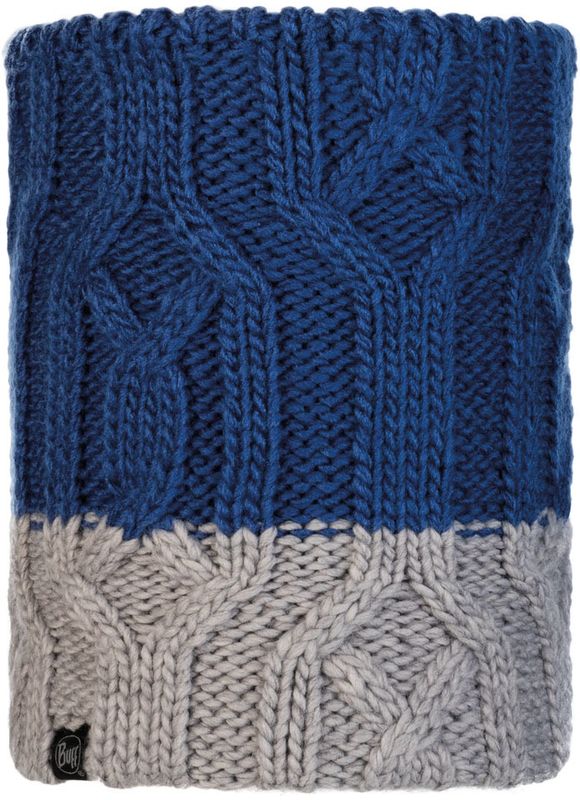 Вязаный шарф-труба с флисом детский Buff Neckwarmer Knitted Polar Ganbat Blue Фото 1