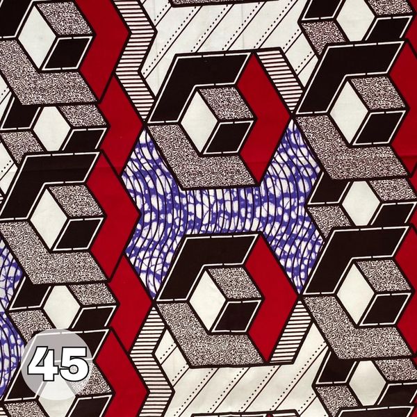 Африканская ткань # 45, 100% хлопок 1