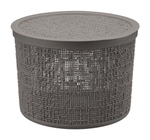 Коробка БЯЗЬ 4,5л с крышкой круглая D=22см М 2329