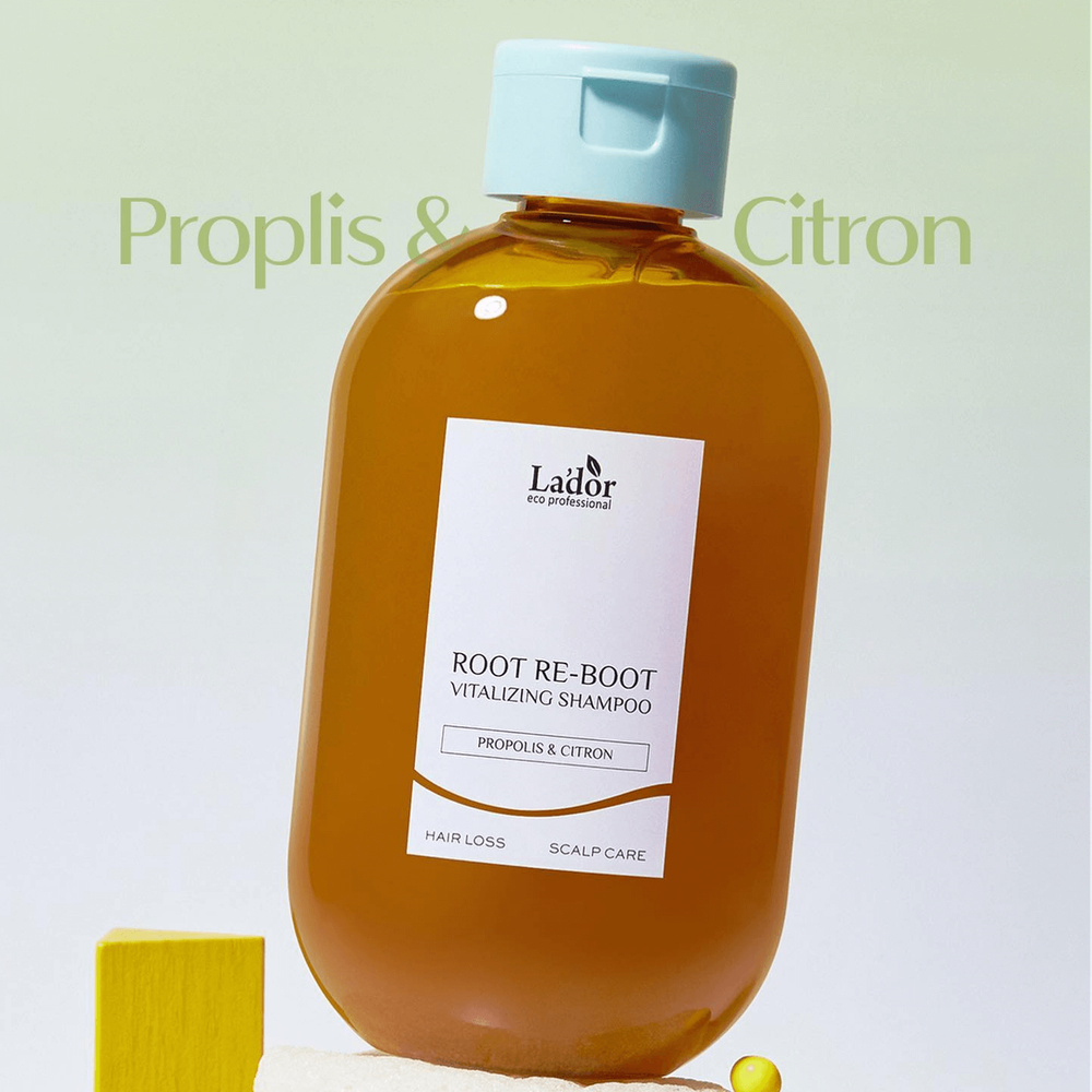 Шампунь для сухой кожи головы с прополисом Lador Root Re-Boot Vitalizing Shampoo Propolis & Citron