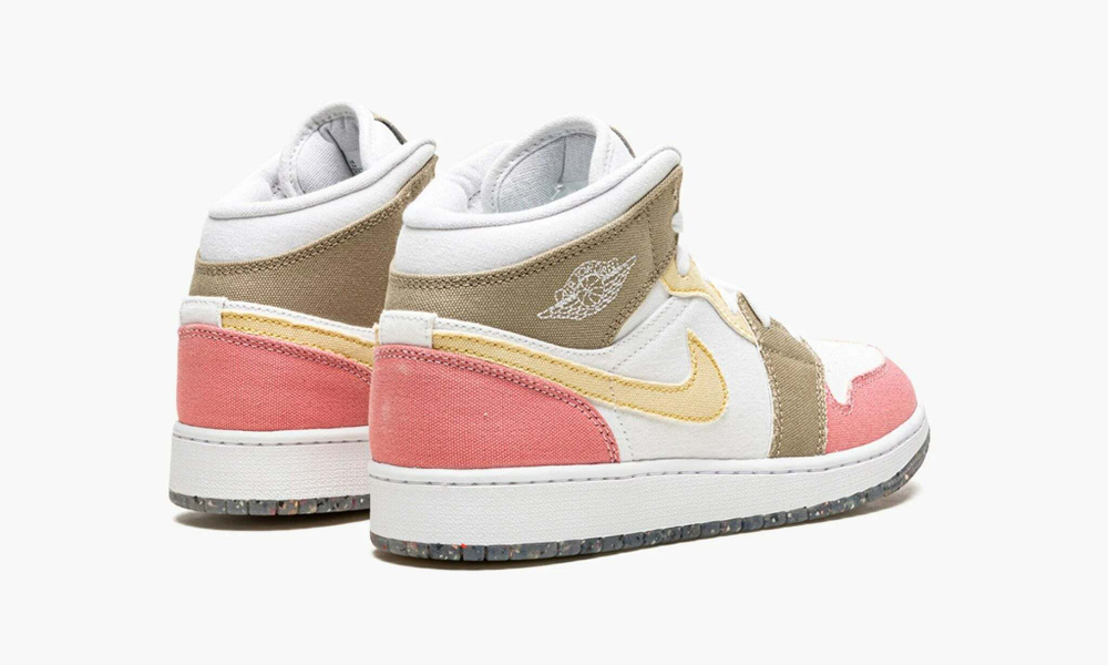 Air Jordan 1 Mid GS "Pastel Vivid Green Grind"