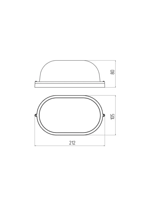 Светильник для бани и сауны ванной душа ЭРА НБП 04-60-001 Акватермо Е27 60Вт IP54 уличный термостойкий герметичный овальный