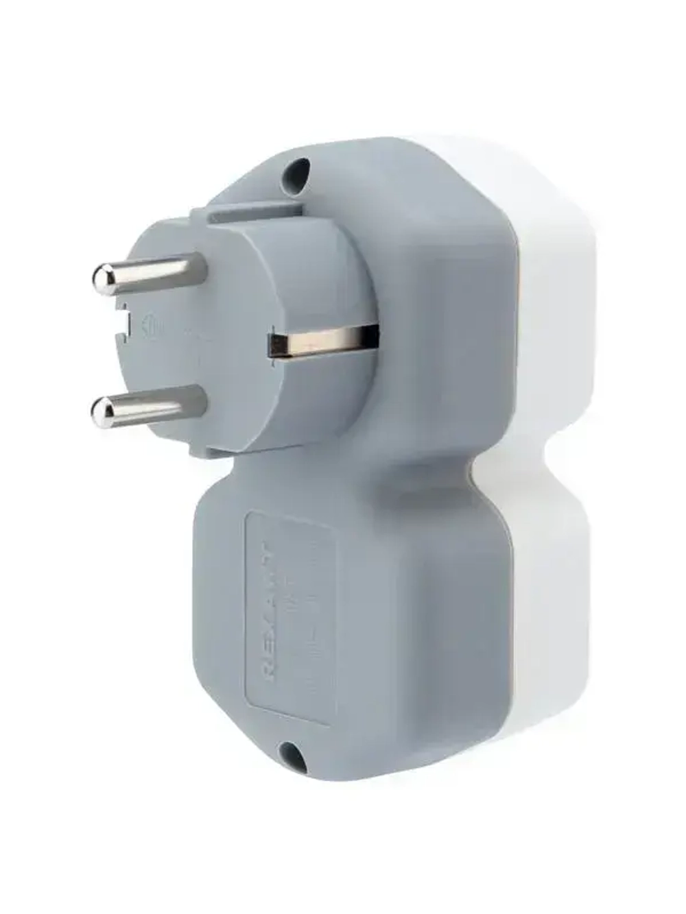 Двойник электрический, 16 А с заземлением и защитными шторками REXANT