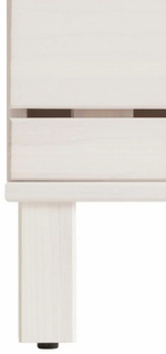 Обувница для прихожей, 60х20х99, Джосси, закрытая, массив дерева, белый, Dipriz