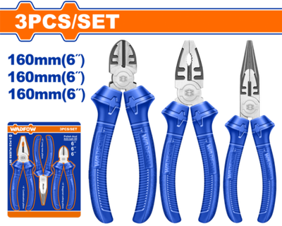 Набор плоскогубцев 3 шт (5/20) WADFOW WPS0623