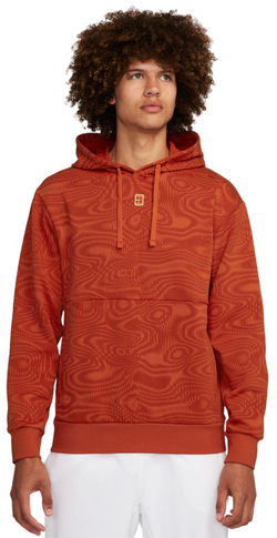Куртка теннисная Nike Court Heritage Dri-Fit Fleece Tennis Hoodie - Brown