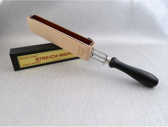 Ремень для опасной бритвы Exporter Solingen 57 J на ручке