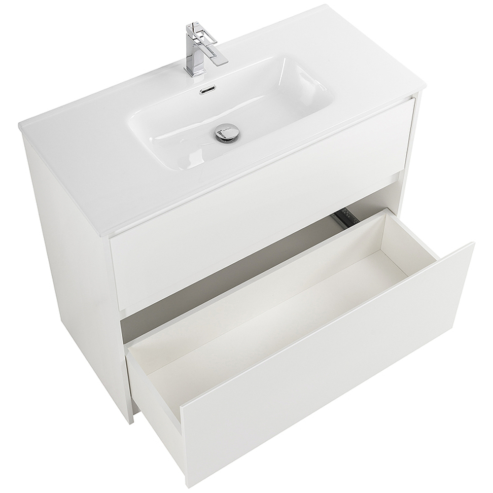 Тумба под раковину BelBagno Kraft 100 KRAFT-1000-2C-PIA-BO Bianco Opaco