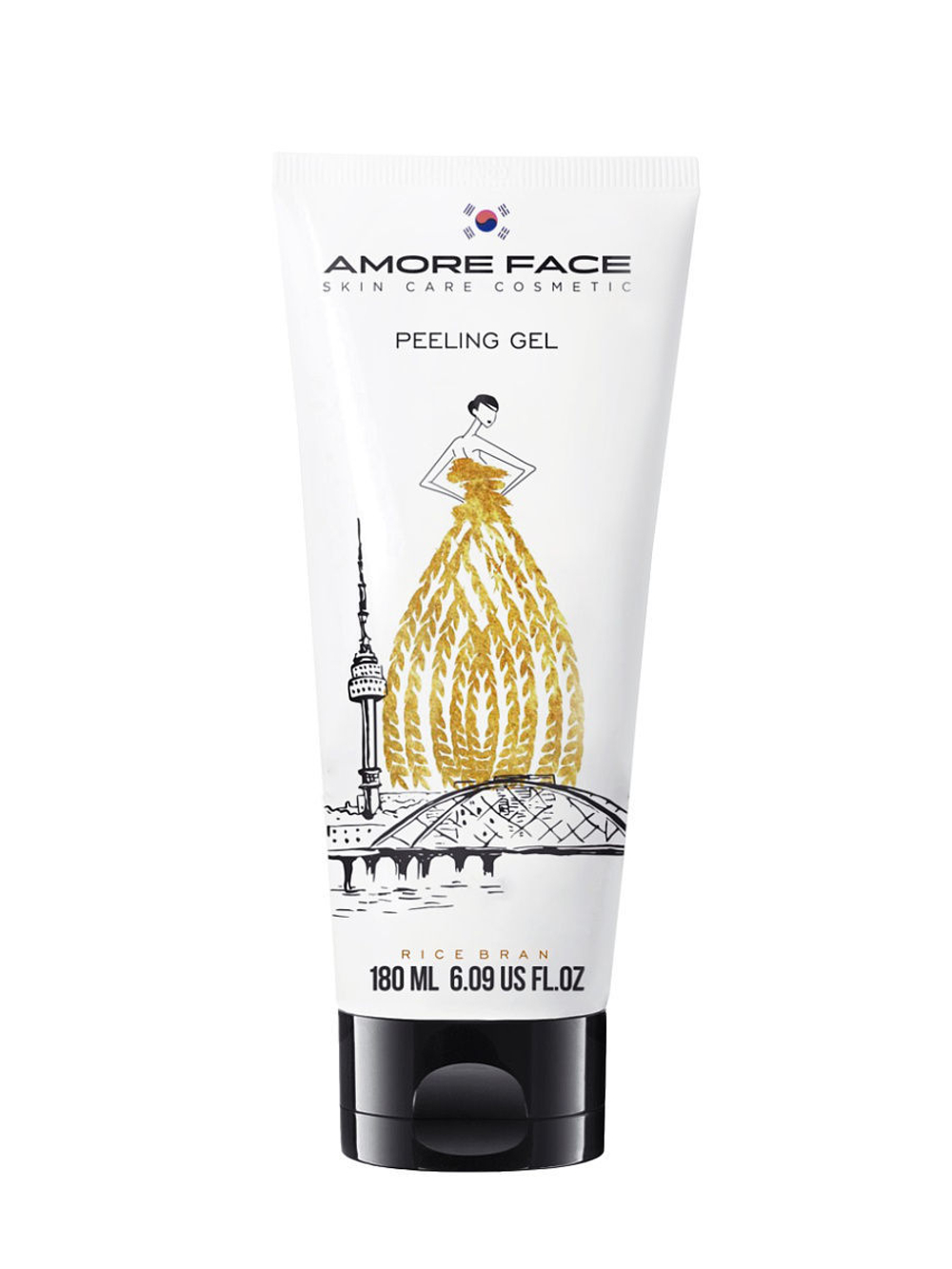 Amore Face. Пилинг-гель с рисовыми отрубями Rice Bran Peeling Gel