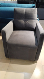 БОСС не раскладное кресло-пуф Монолит Серый (последний экземпляр)