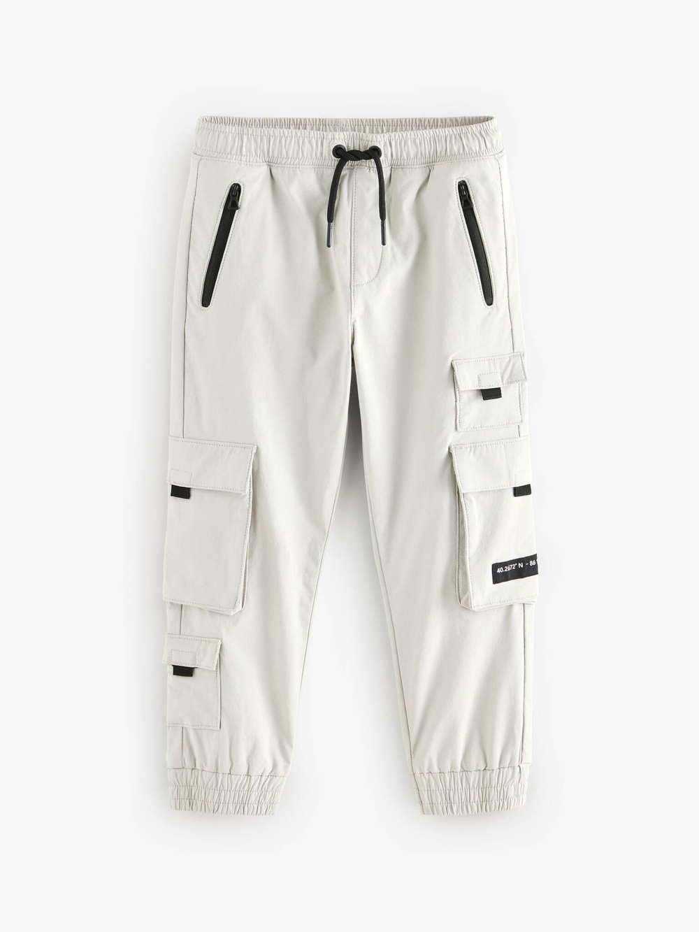 Брюки карго для мальчика Next B04-289, Светло-серый