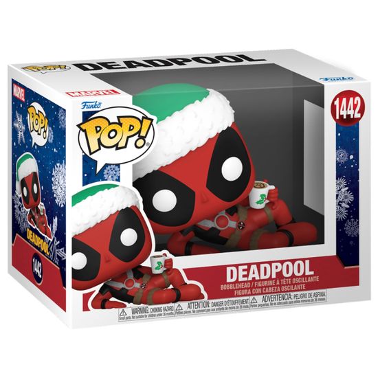 Фигурка Funko POP! Bobble Marvel Holiday S4 Deadpool (1442) 80035 / Фигурка Фанко ПОП! по мотивам вселенной "Marvel", Дэдпул