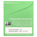 Twinings, Чистый белый чай, 20 чайных пакетиков, 30 г (1,06 унции)