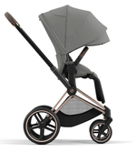 Коляска 3 в 1 Cybex Priam IV Rosegold complete и автокресло Aton B2 i-Size Dynamic Red Mirage Grey