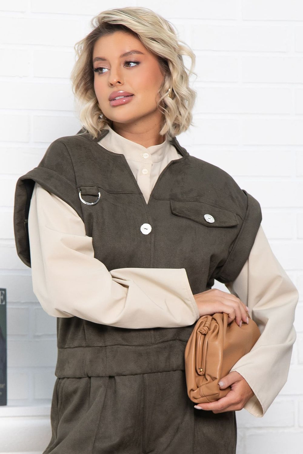 Жилет Лора (зеленый) Б15031-39М LT Collection