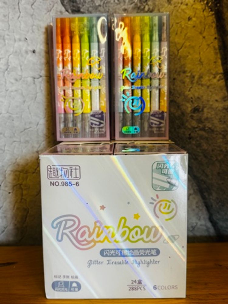 Текстовыделители "Rainbow", 6шт