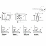 Унитаз приставной Kerasan Retro 1016 белый