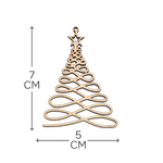 Подарочный набор игрушек на новогоднюю елку, деревянные