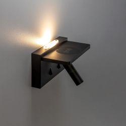 Citilux Декарт CL704371 LED USB QI Светильник поворотный Чёрный