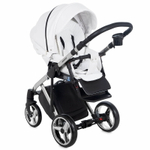 Детская коляска Adamex Chantal Star Collection 2 в 1 STAR105 белый+серебряный