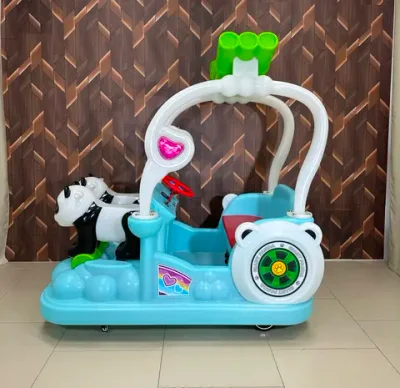 Прокатный аттракцион электромобиль «Семья Панд»