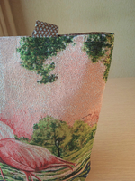 Гобеленовая сумка Розовый фламинго (39х39х12)