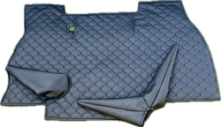 Коврик под рычаги КПП УАЗ 452, 3303 (чёрная нить Рубин)