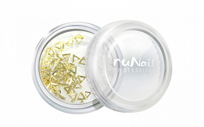 Металлические украшения (маленькие треугольники, цвет: золото), 72 шт