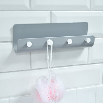 Планка с 4 крючками самоклеящаяся, 21,5*6,5*5см VETTA