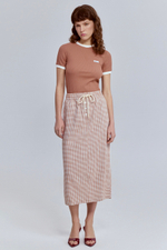 Юбка прямая виши с кантом