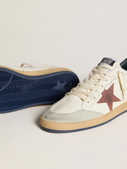 Men’s Ball Star in nappa with brown nubuck star and nappa heel tab