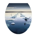 Сиденье жесткое с рис. Кувшинки