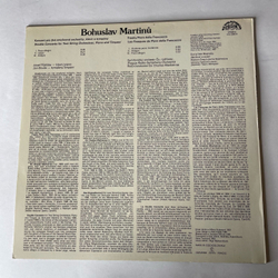 Винтажная виниловая пластинка LP Богуслав Мартину Martinu, Sir Charles Mackerras, Double Concerto, Les Fresques De Piero Della Francesca (Чехословакия 1984)