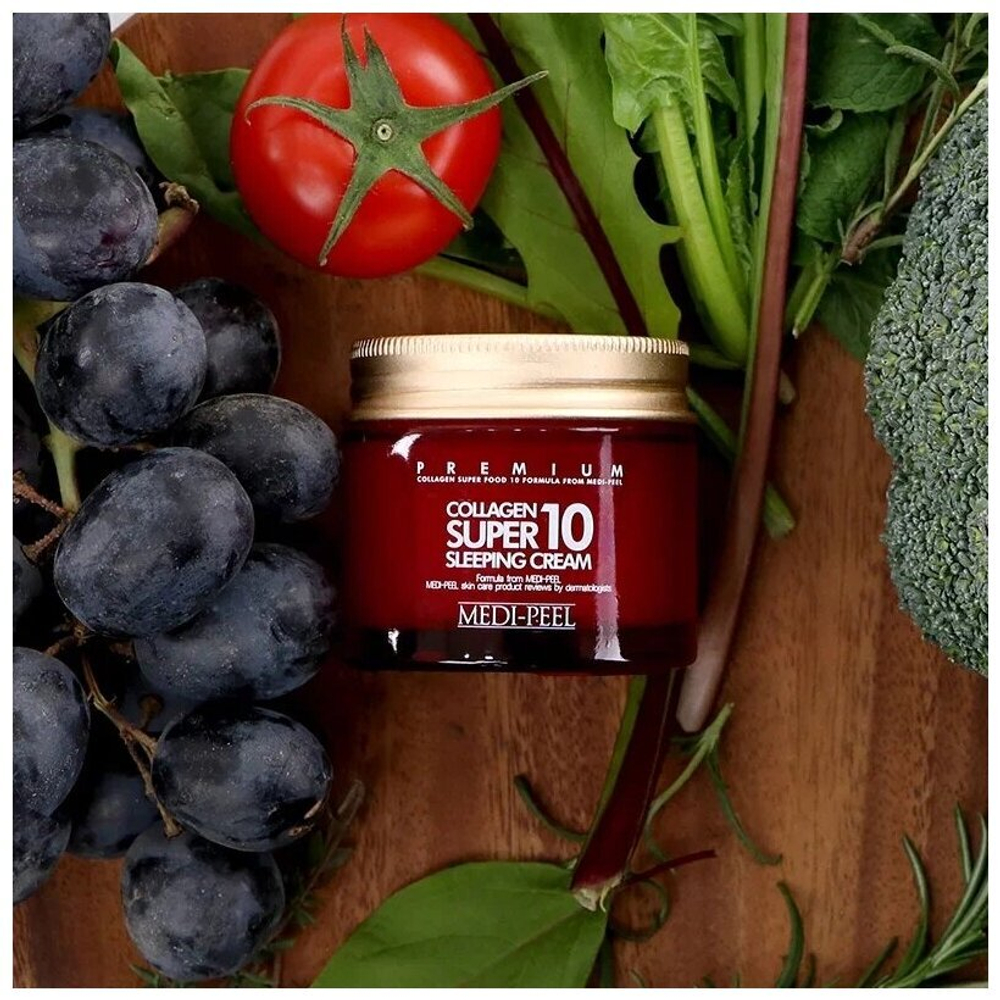 Омолаживающий ночной крем для лица с коллагеном Medi Peel Collagen Super10 Sleeping Cream70 мл.